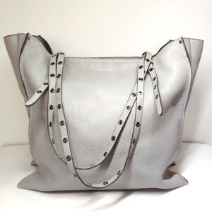 Henri Bendel Bag Gray Beekman Large Shoulder Tote Carryall Travel Work Dustbag